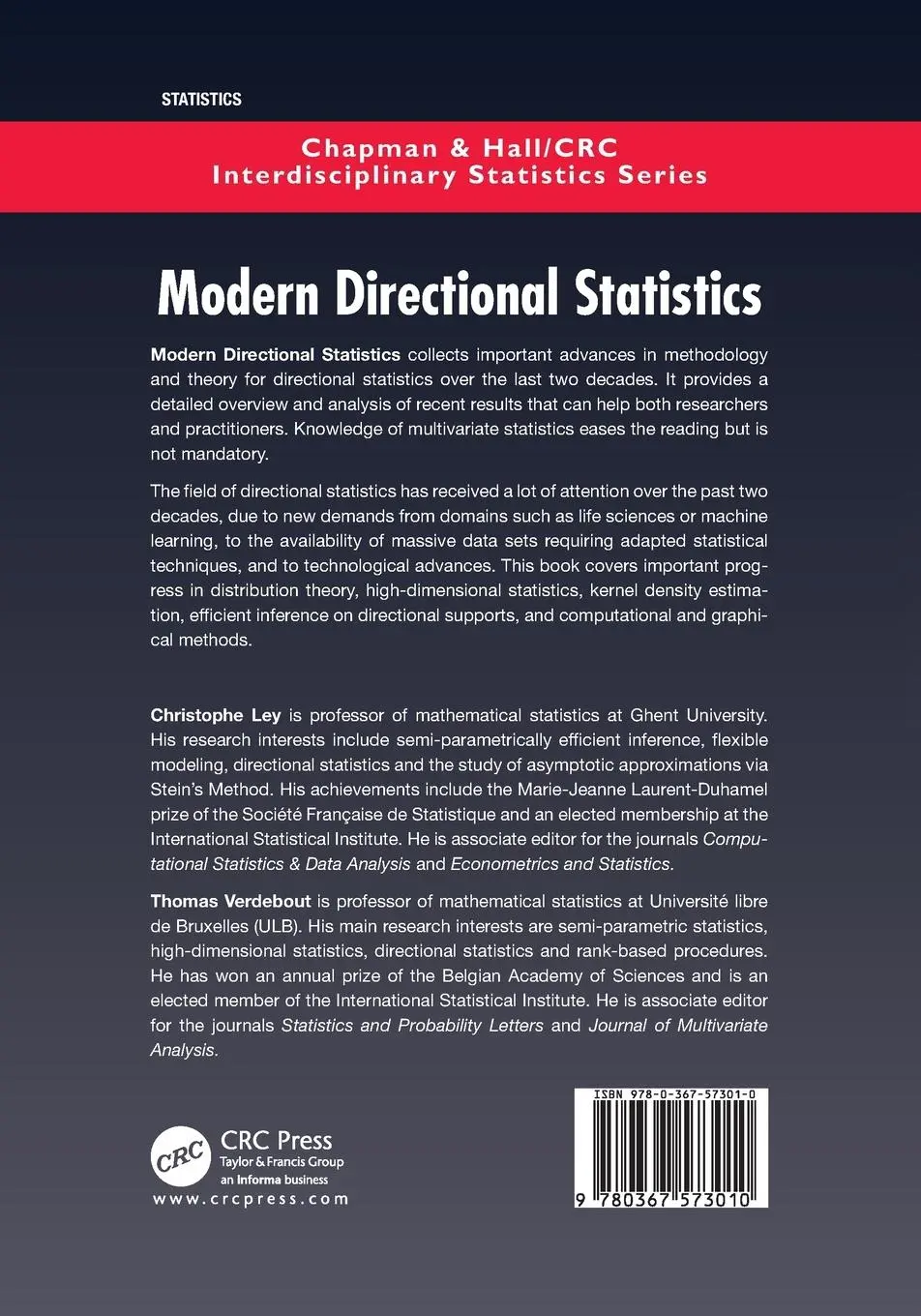 Rückseite: 9780367573010 | Modern Directional Statistics | Christophe Ley (u. a.) | Taschenbuch