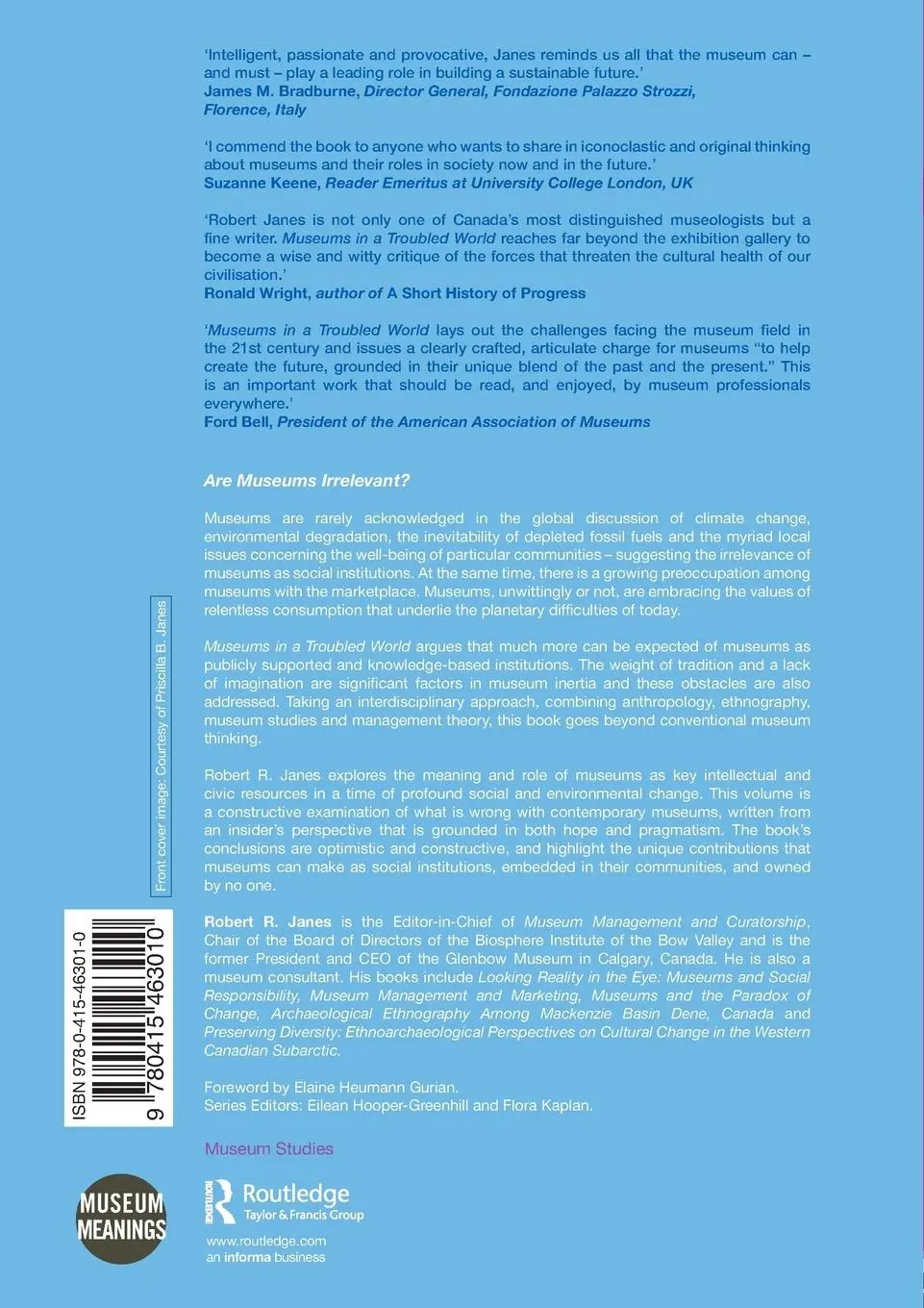 Rückseite: 9780415463010 | Museums in a Troubled World | Renewal, Irrelevance or Collapse? | Buch