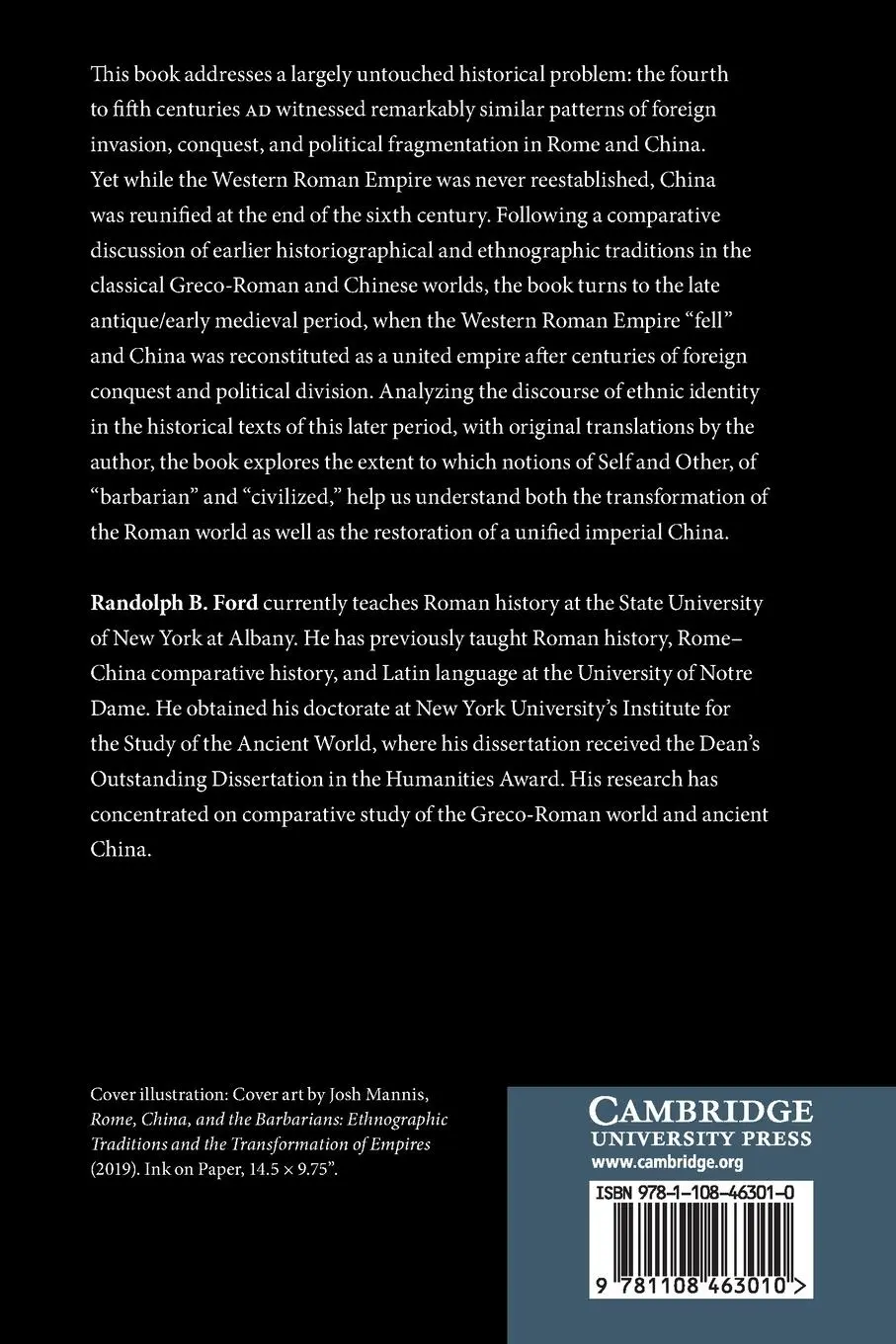 Rückseite: 9781108463010 | Rome, China, and the Barbarians | Randolph B. Ford | Taschenbuch