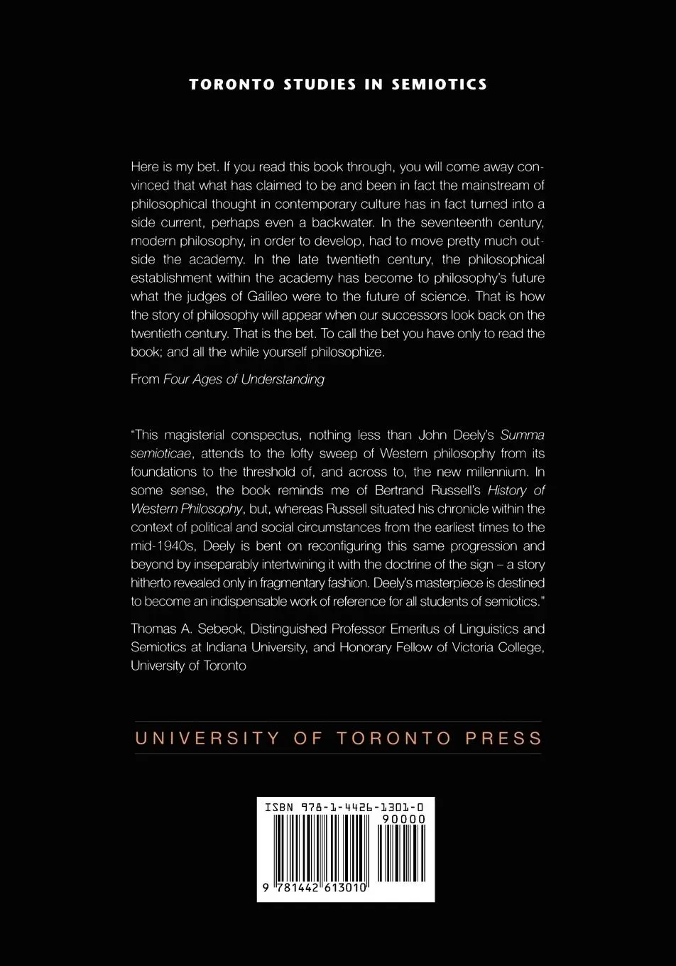 Rückseite: 9781442613010 | Four Ages of Understanding | John Deely | Taschenbuch | Englisch