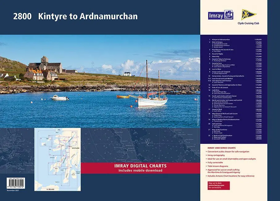 Cover: 9781786793010 | 2800 Kintyre to Ardnamurchan Chart Pack | Imray | (Land-)Karte | 2021