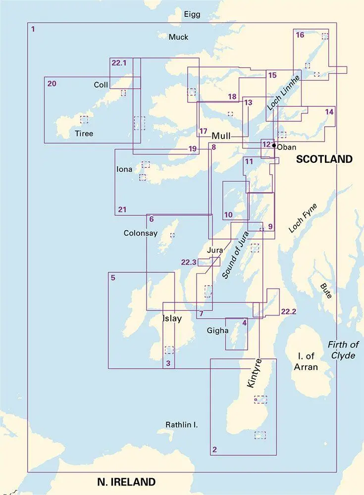 Bild: 9781786793010 | 2800 Kintyre to Ardnamurchan Chart Pack | Imray | (Land-)Karte | 2021