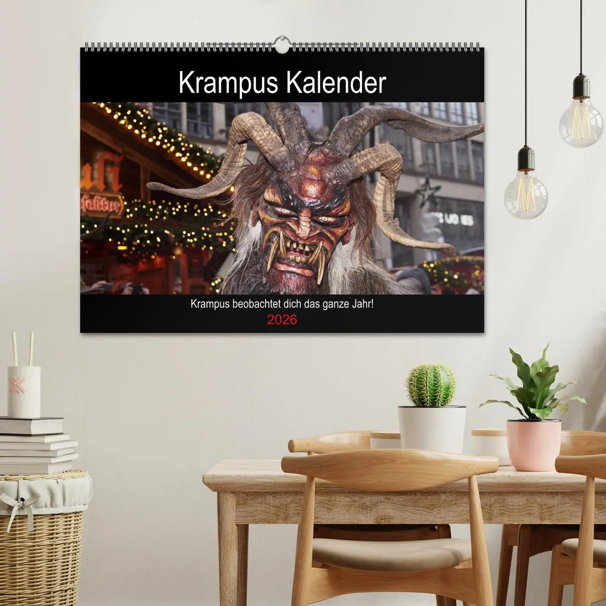 Bild: 9783457743010 | Krampus Kalender 2026 (Wandkalender 2026 DIN A2 quer), CALVENDO...