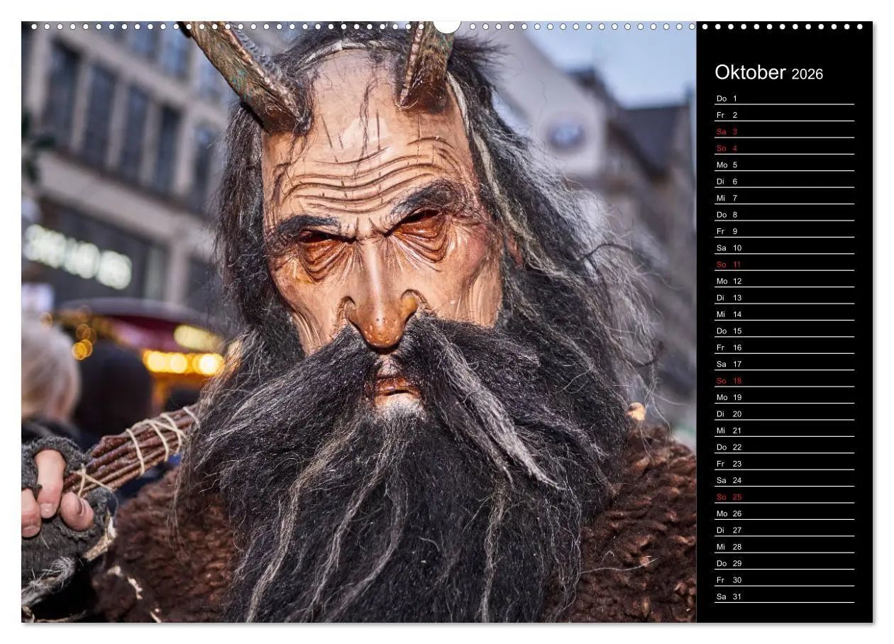 Bild: 9783457743010 | Krampus Kalender 2026 (Wandkalender 2026 DIN A2 quer), CALVENDO...