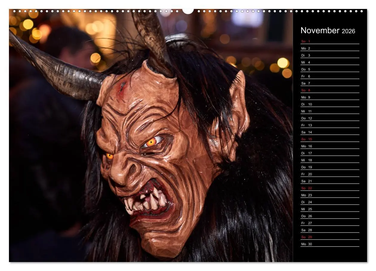 Bild: 9783457743010 | Krampus Kalender 2026 (Wandkalender 2026 DIN A2 quer), CALVENDO...
