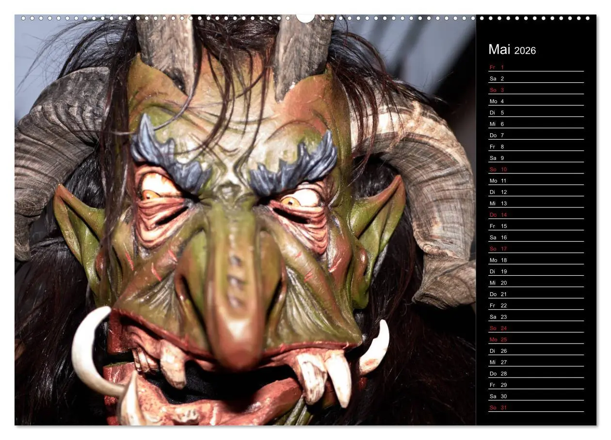 Bild: 9783457743010 | Krampus Kalender 2026 (Wandkalender 2026 DIN A2 quer), CALVENDO...