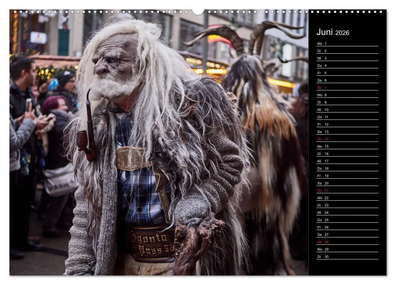 Bild: 9783457743010 | Krampus Kalender 2026 (Wandkalender 2026 DIN A2 quer), CALVENDO...