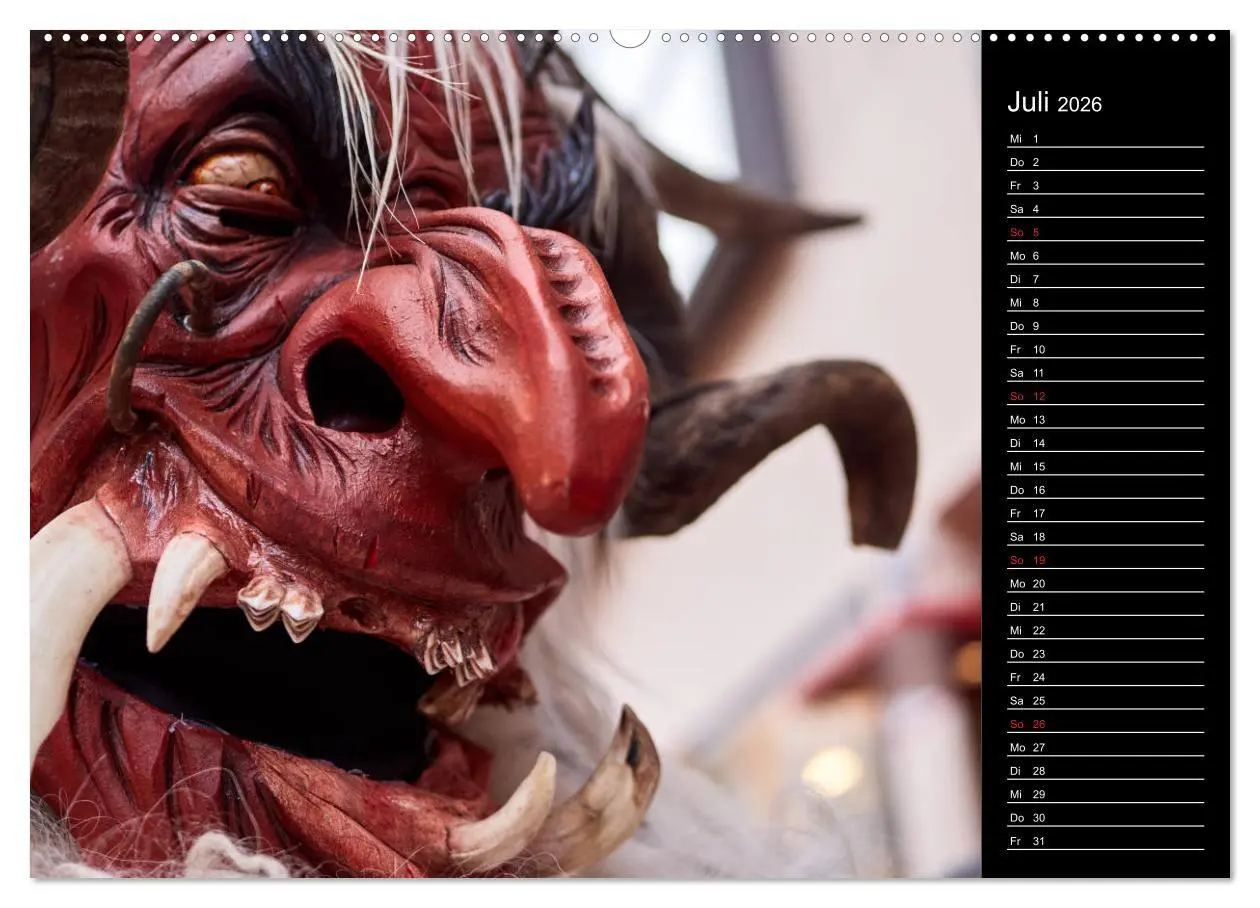 Bild: 9783457743010 | Krampus Kalender 2026 (Wandkalender 2026 DIN A2 quer), CALVENDO...