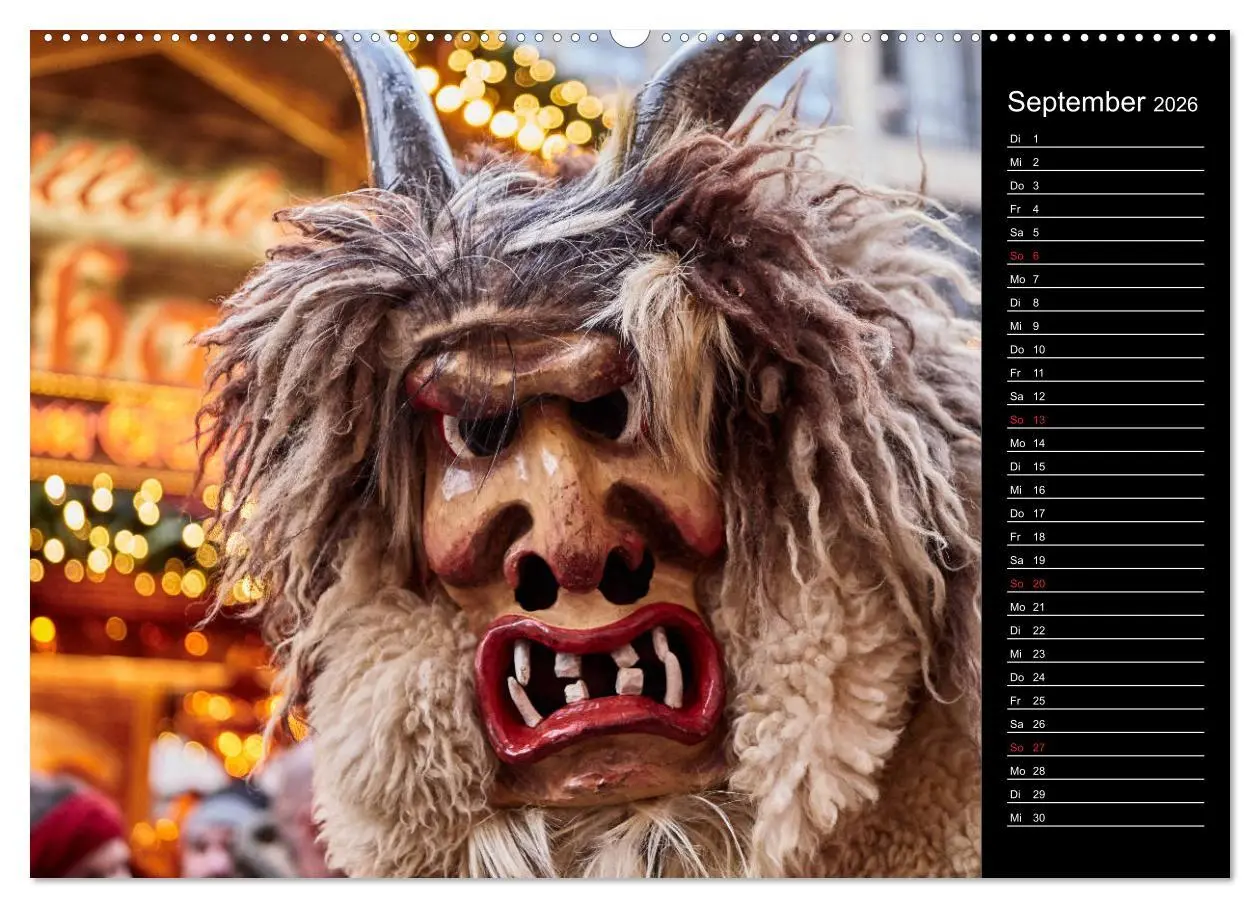 Bild: 9783457743010 | Krampus Kalender 2026 (Wandkalender 2026 DIN A2 quer), CALVENDO...