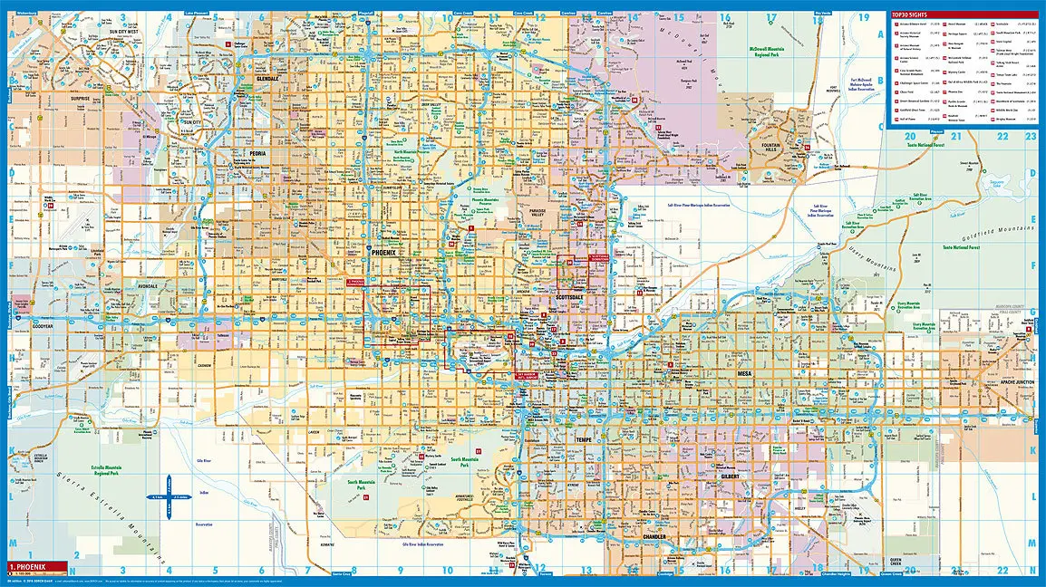 Bild: 9783866093010 | Borch Map Phoenix | (Land-)Karte | Mehrfarbendruck. Gefalzt | 2 S.