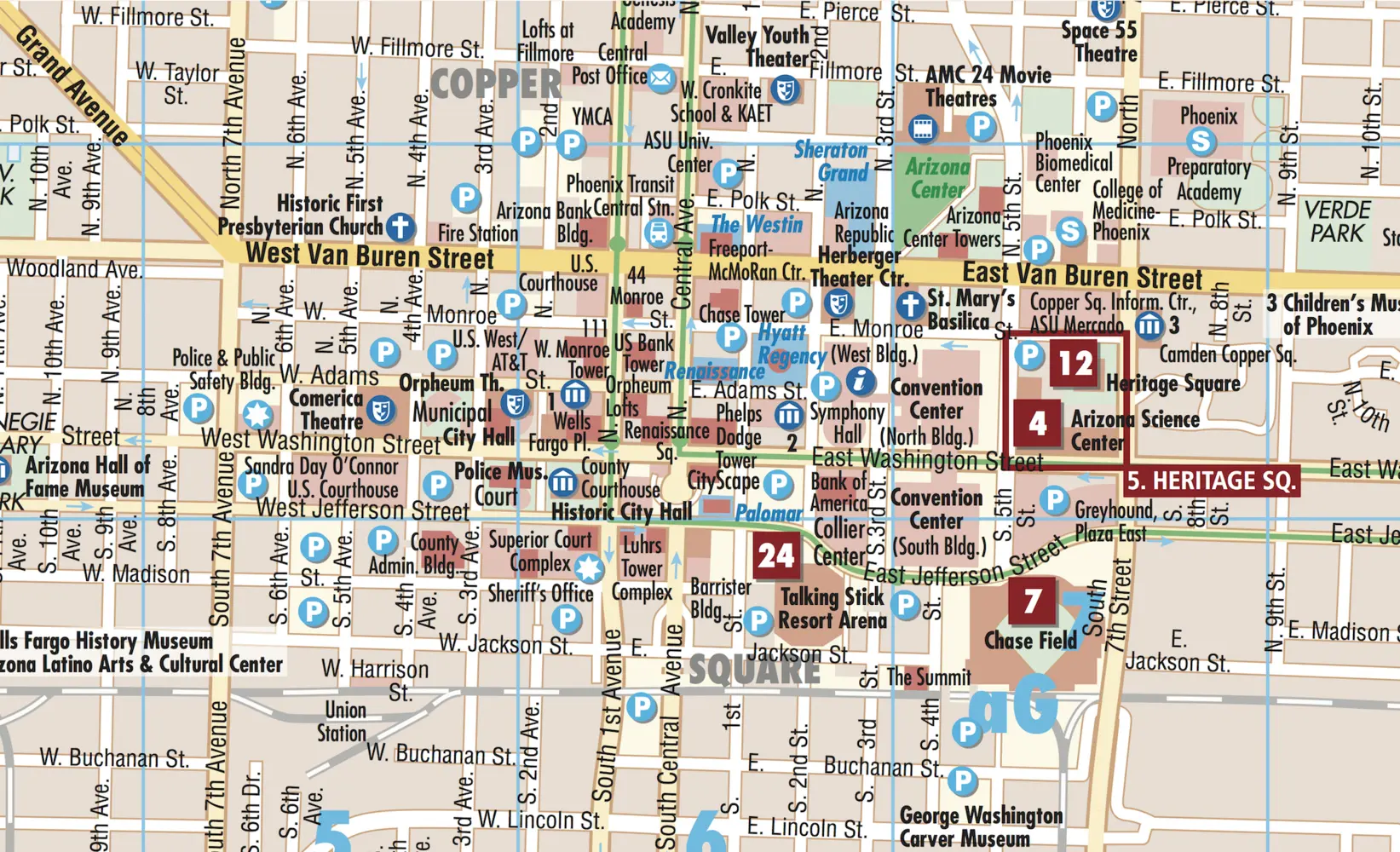 Bild: 9783866093010 | Borch Map Phoenix | (Land-)Karte | Mehrfarbendruck. Gefalzt | 2 S.