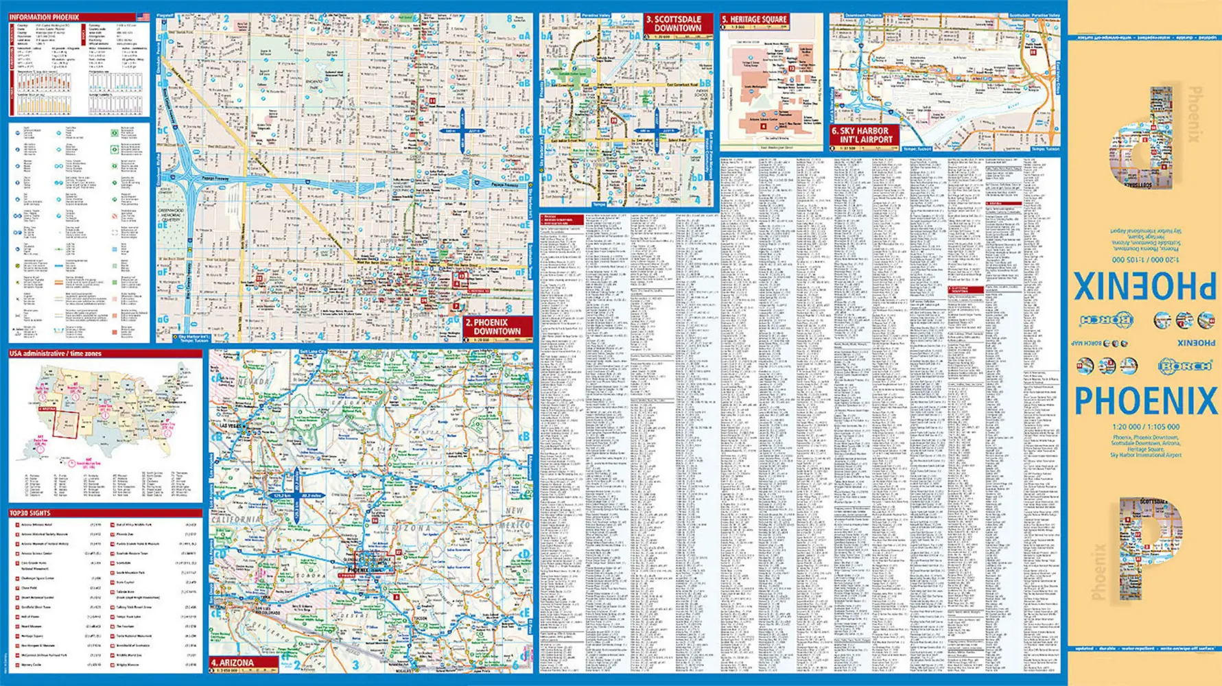 Bild: 9783866093010 | Borch Map Phoenix | (Land-)Karte | Mehrfarbendruck. Gefalzt | 2 S.