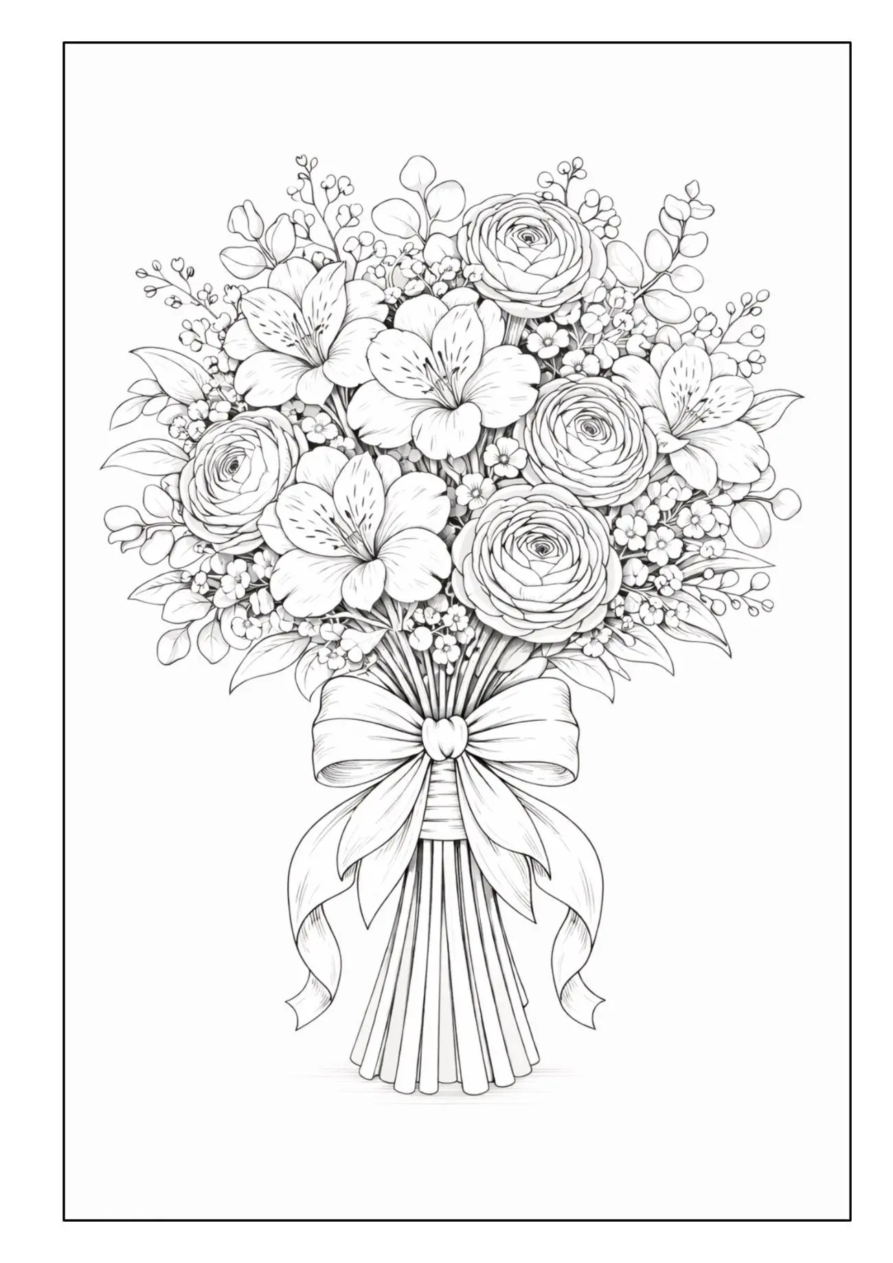 Bild: 9783986573010 | Blumensträuße - Blumen Malbuch für Erwachsene mit 50 schönen...