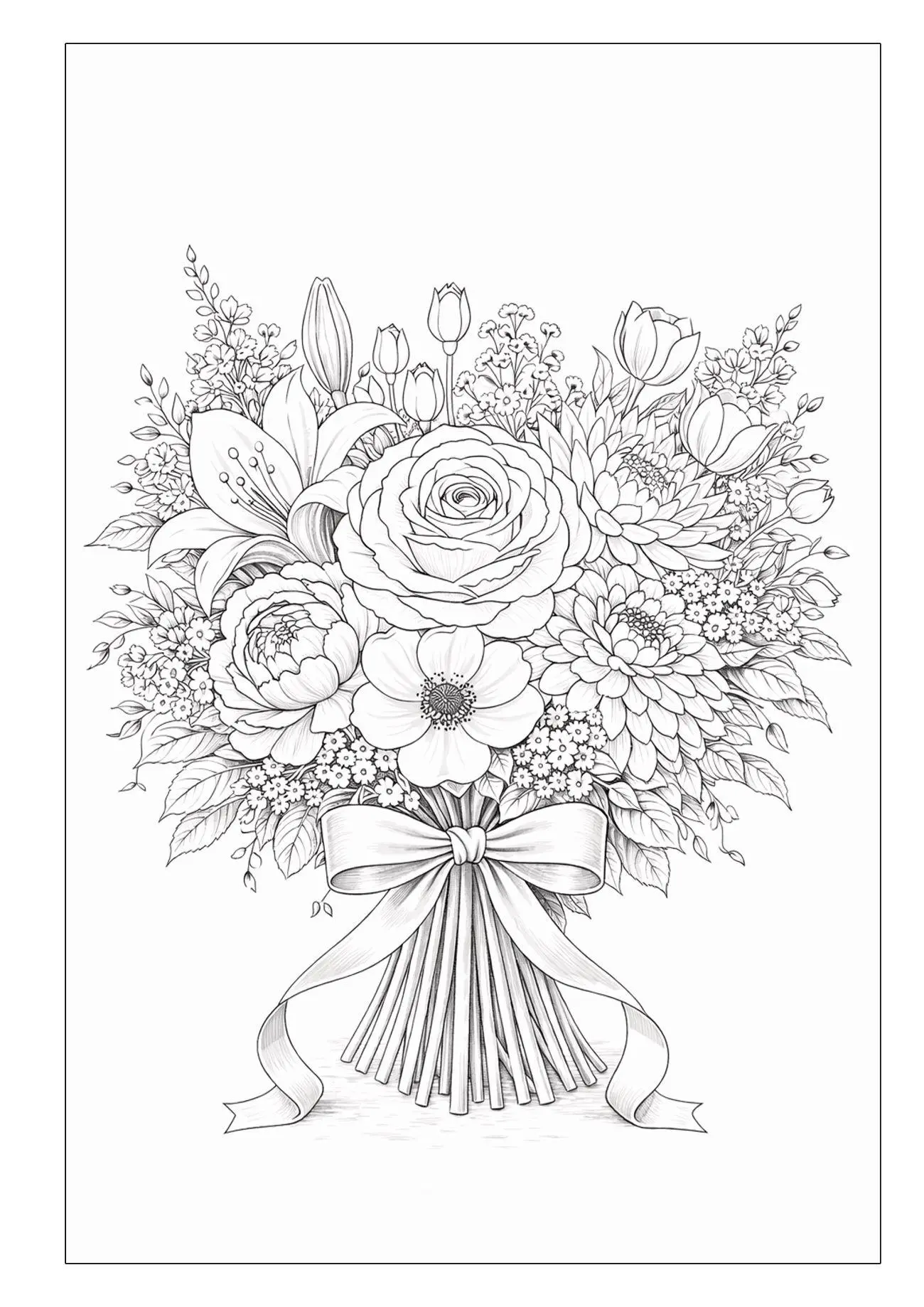 Bild: 9783986573010 | Blumensträuße - Blumen Malbuch für Erwachsene mit 50 schönen...