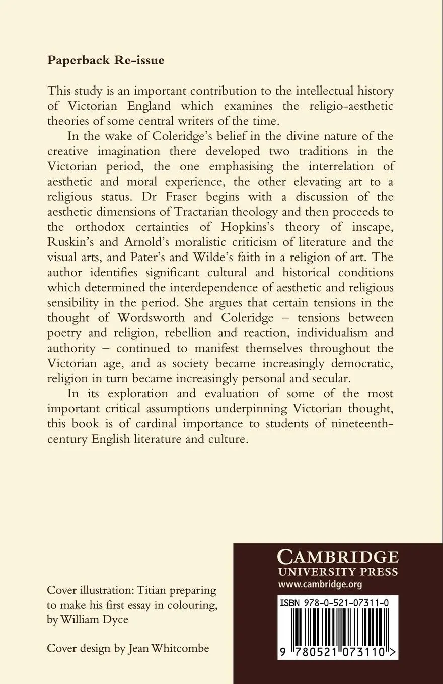 Rückseite: 9780521073110 | Beauty and Belief | Aesthetics and Religion in Victorian Literature