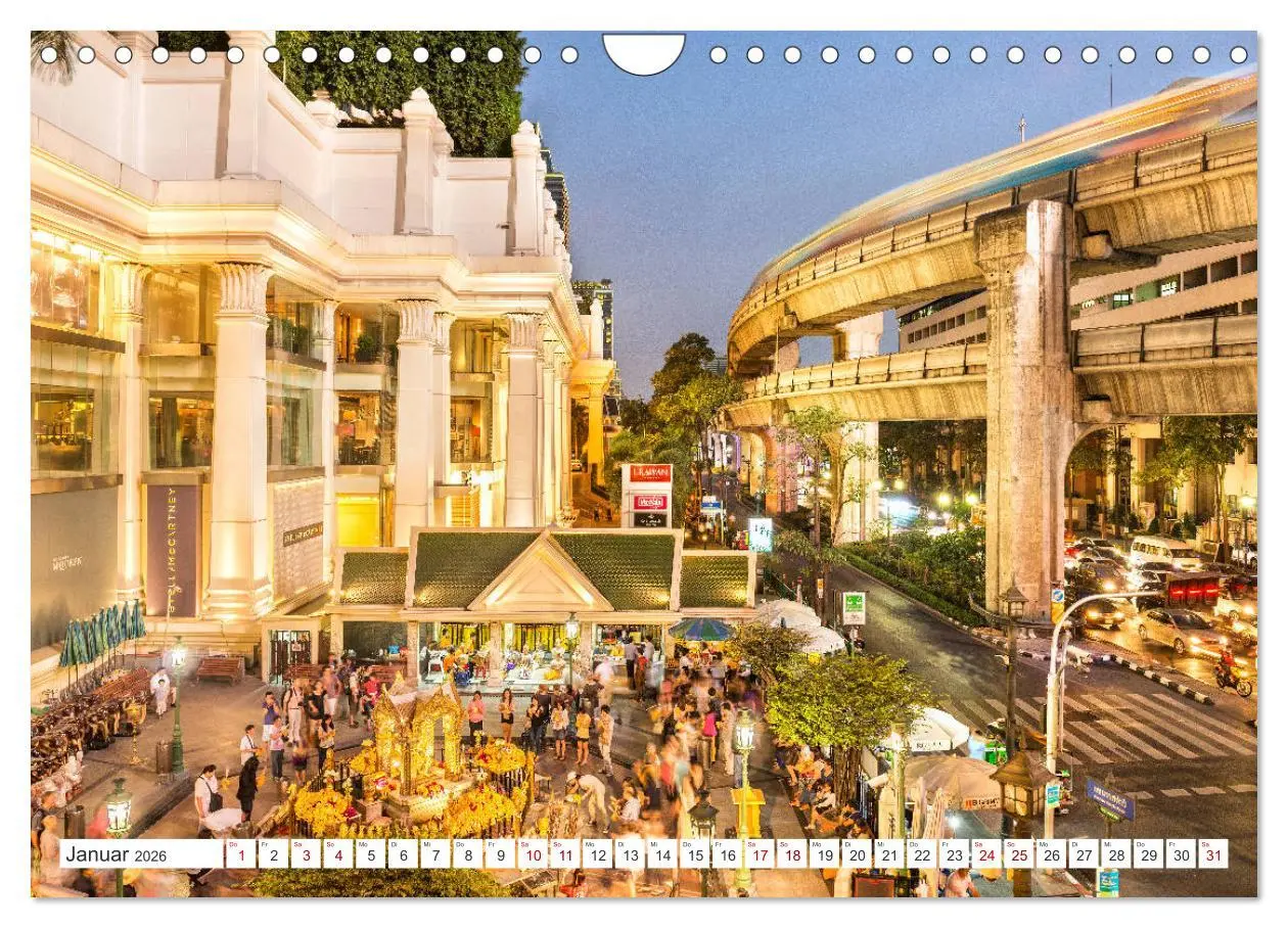 Bild: 9783457283110 | BANGKOK Hauptstadt von Thailand (Wandkalender 2026 DIN A4 quer),...