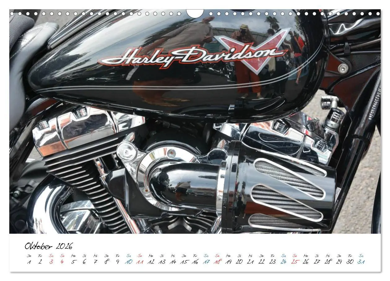 Bild: 9783457973110 | Harley Davidson - Details einer Legende (Wandkalender 2026 DIN A3...