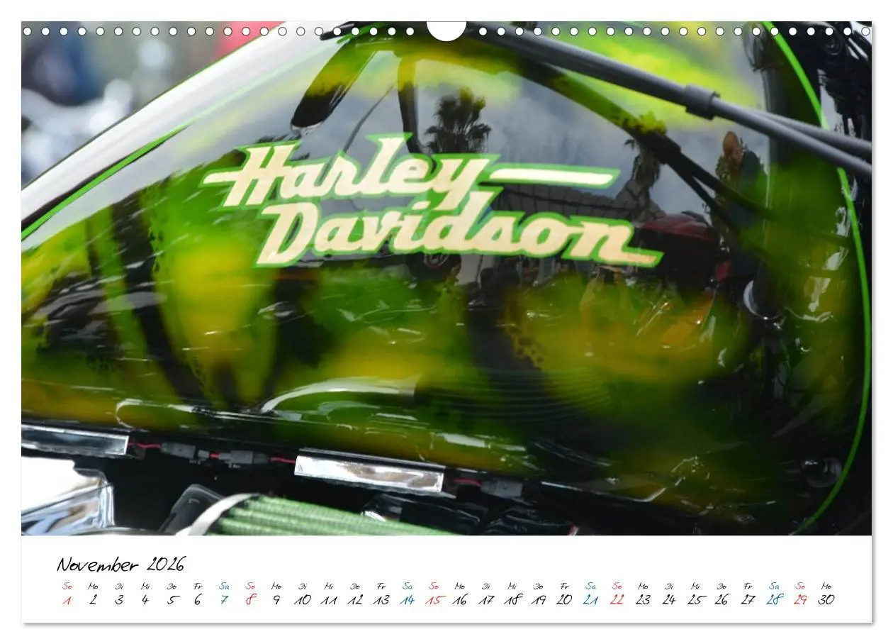 Bild: 9783457973110 | Harley Davidson - Details einer Legende (Wandkalender 2026 DIN A3...