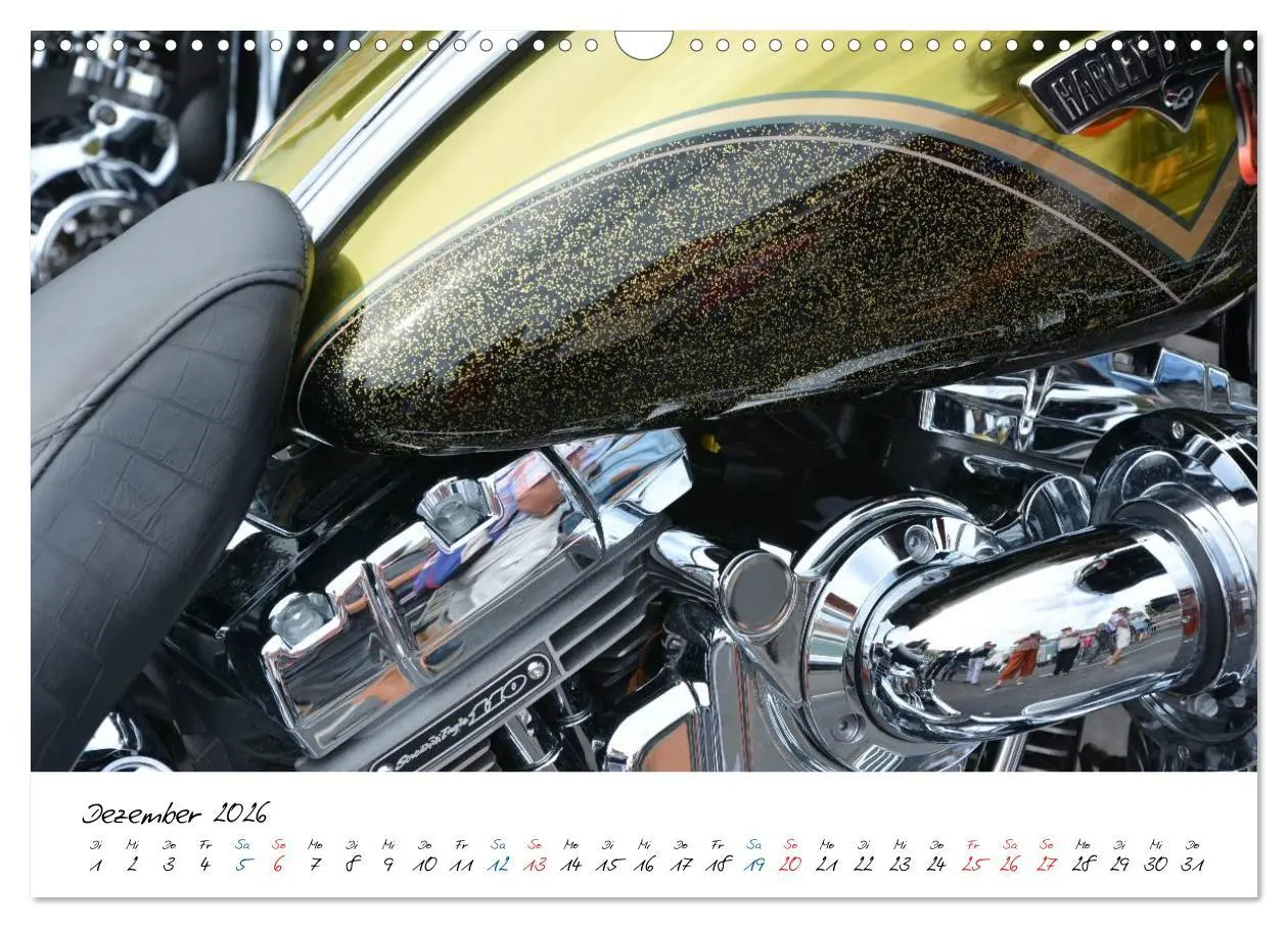 Bild: 9783457973110 | Harley Davidson - Details einer Legende (Wandkalender 2026 DIN A3...