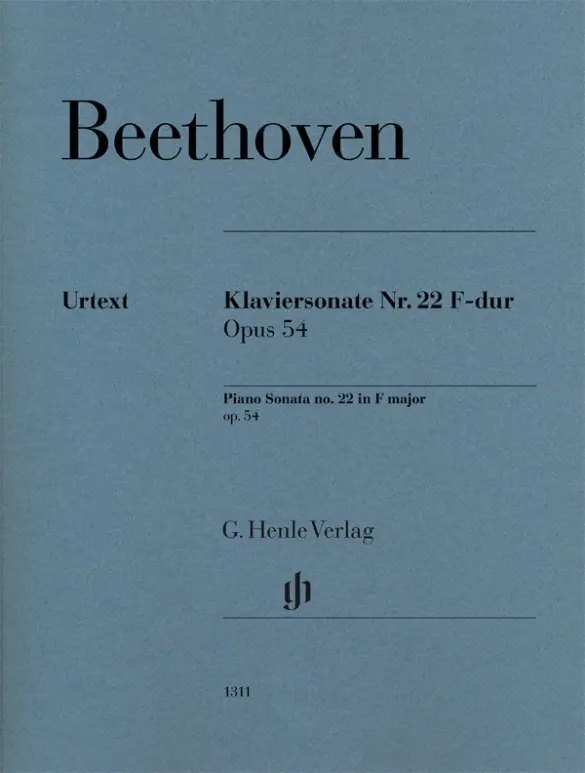 Cover: 9790201813110 | Ludwig van Beethoven - Klaviersonate Nr. 22 F-dur op. 54 | Wallner