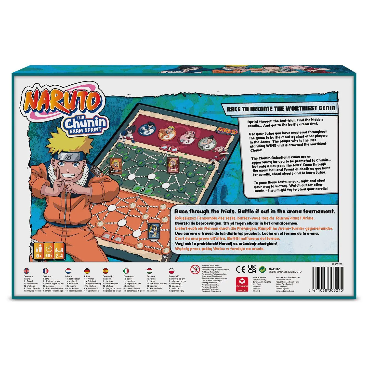 Rückseite: 5411068303210 | Naruto -Chunin Exam Sprint | Cartamundi | Spiel | C79990250 | Deutsch