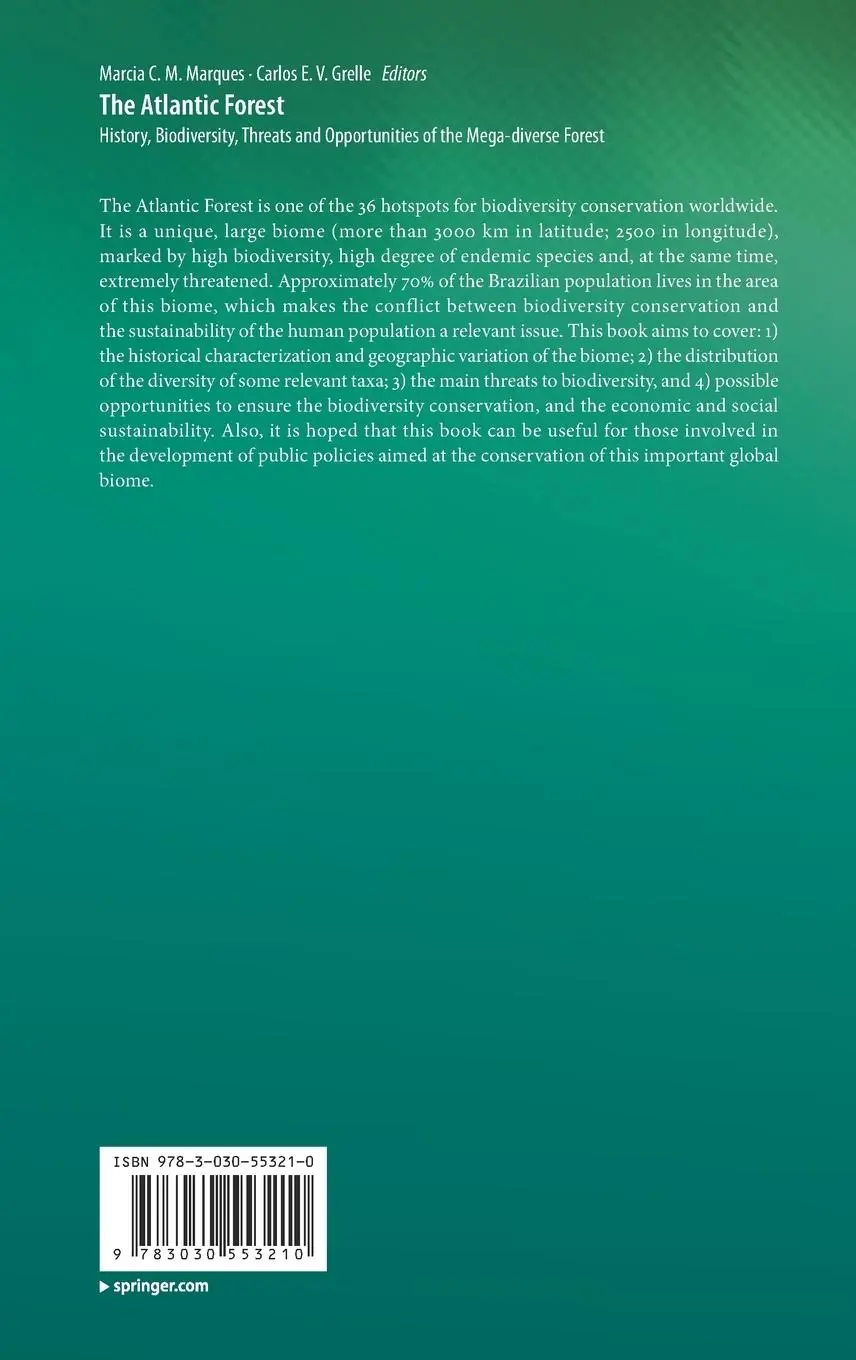 Rückseite: 9783030553210 | The Atlantic Forest | Carlos E. V. Grelle (u. a.) | Buch | xxx | 2021