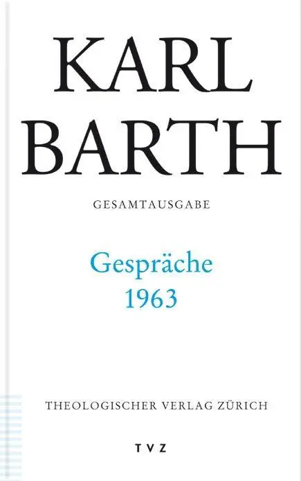 Cover: 9783290173210 | Karl Barth Gesamtausgabe | Karl Barth | Buch | Gebunden | Deutsch