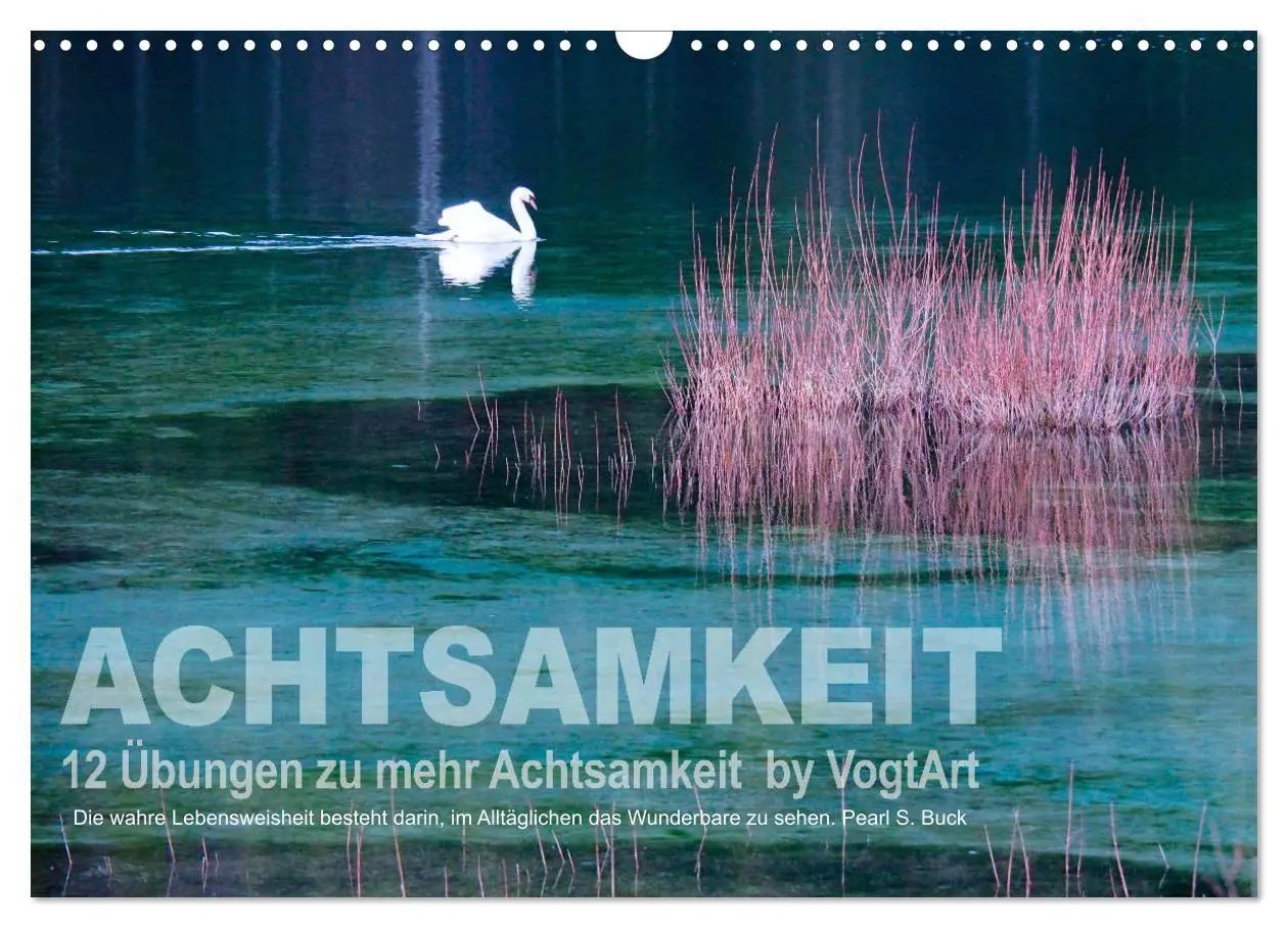 Cover: 9783457723210 | Achtsamkeit, 12 Übungen zu mehr Achtsamkeit. (Wandkalender 2026 DIN...