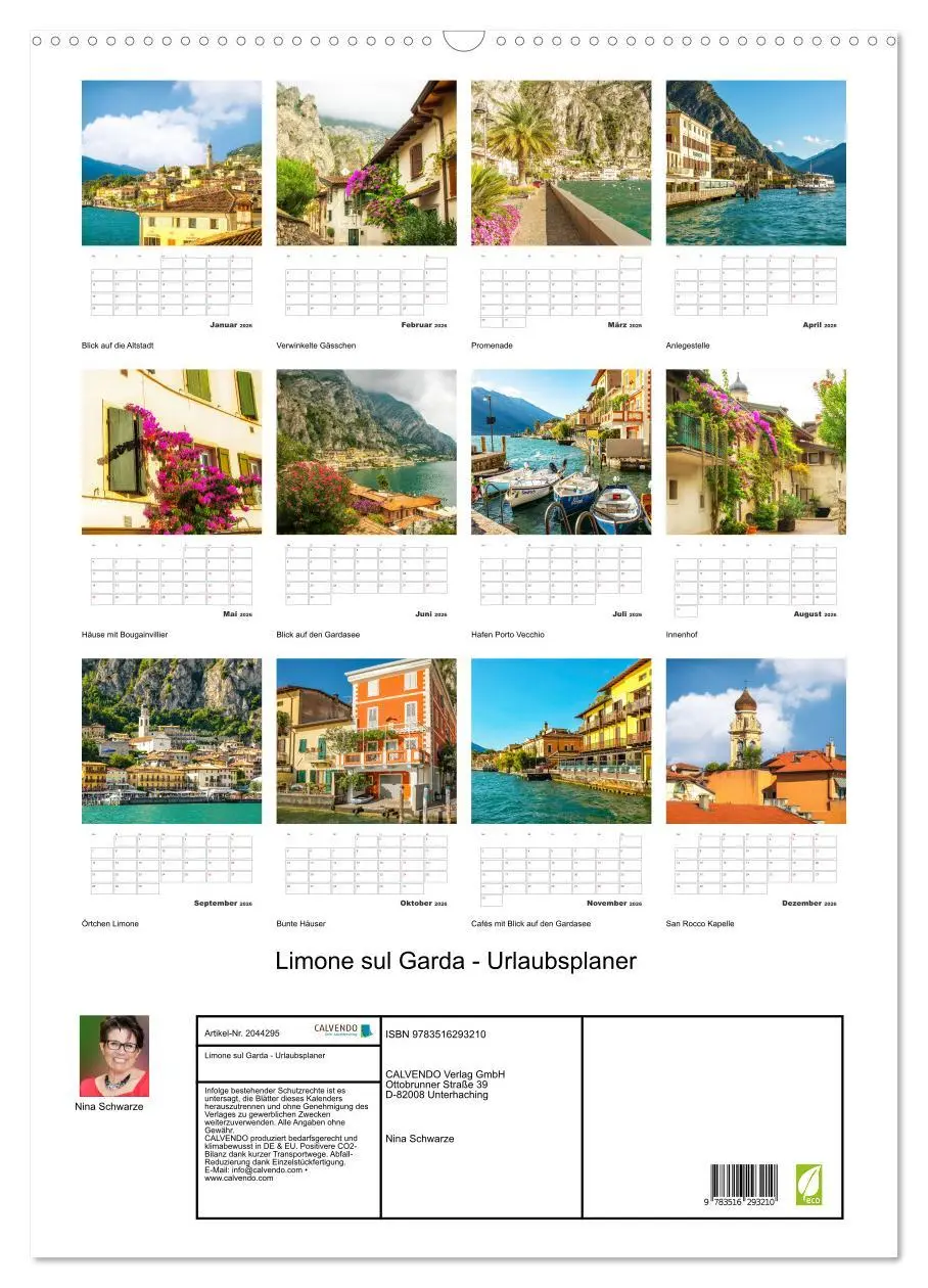 Bild: 9783516293210 | Limone sul Garda - Urlaubsplaner (Wandkalender 2026 DIN A2 hoch),...