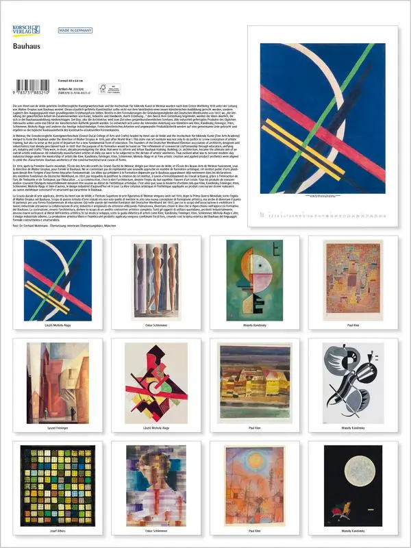 Bild: 9783731883210 | Bauhaus 2026 | Verlag Korsch | Kalender | Spiralbindung | 14 S. | 2026