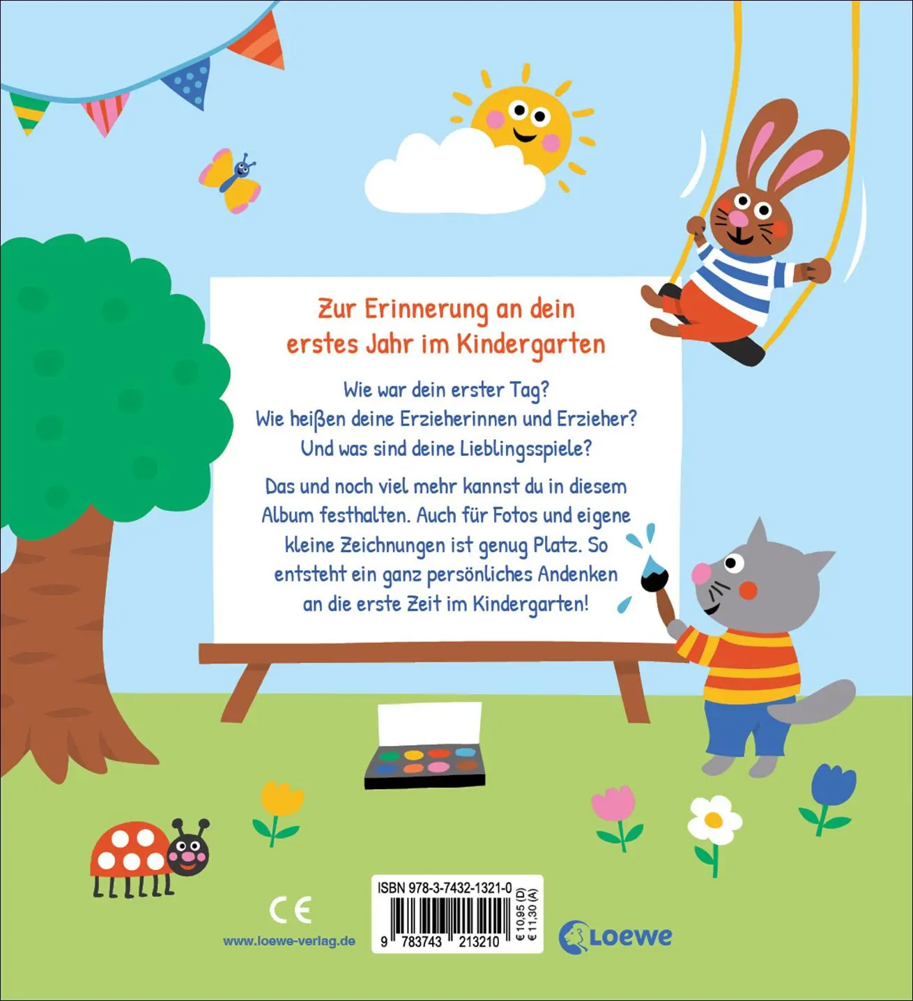 Rückseite: 9783743213210 | Hurra, ich bin ein Kindergartenkind! | Loewe Eintragbücher | Buch