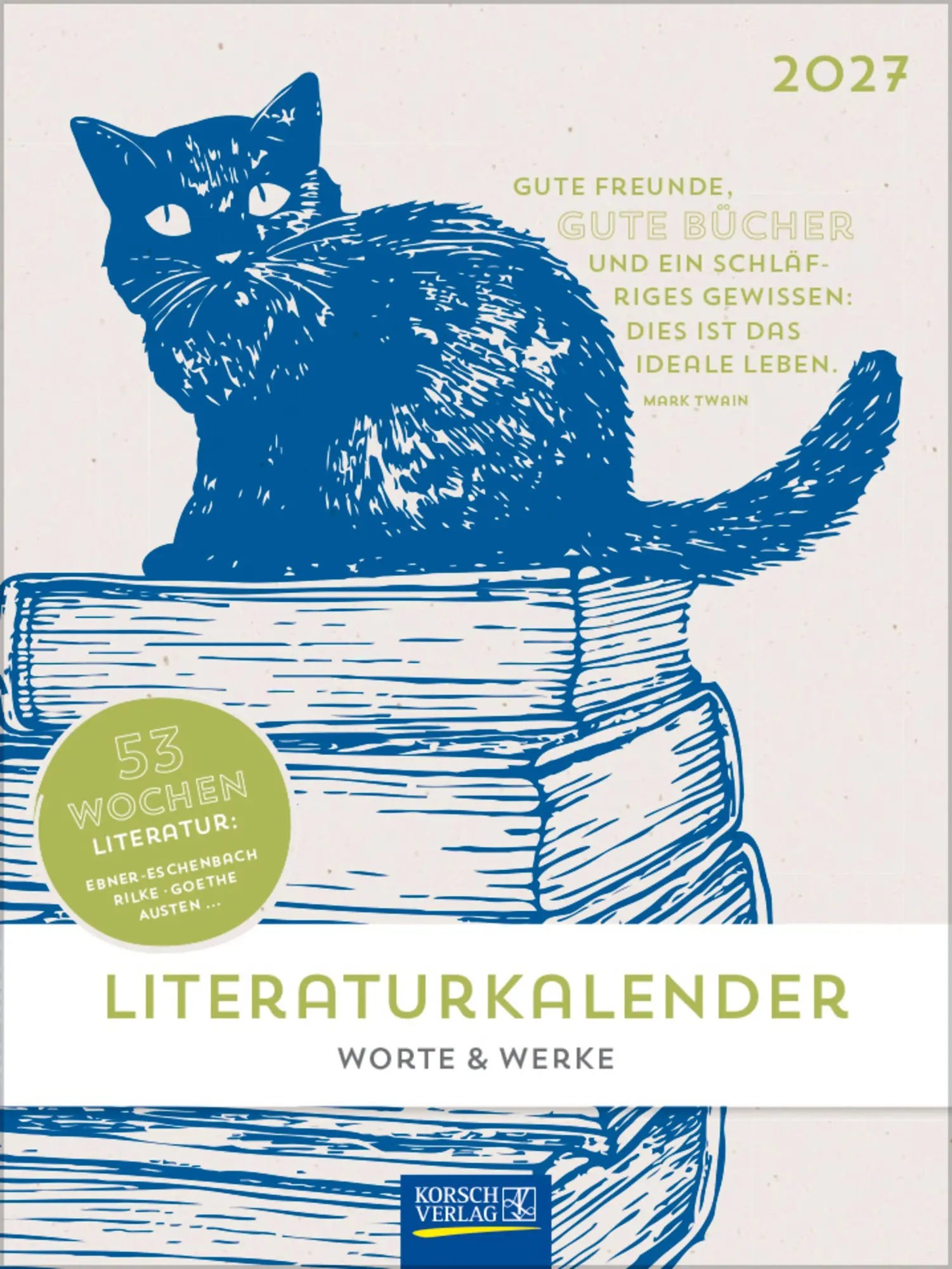 Cover: 9783819303210 | Literaturkalender 2027 | Korsch Verlag | Kalender | 54 S. | Deutsch