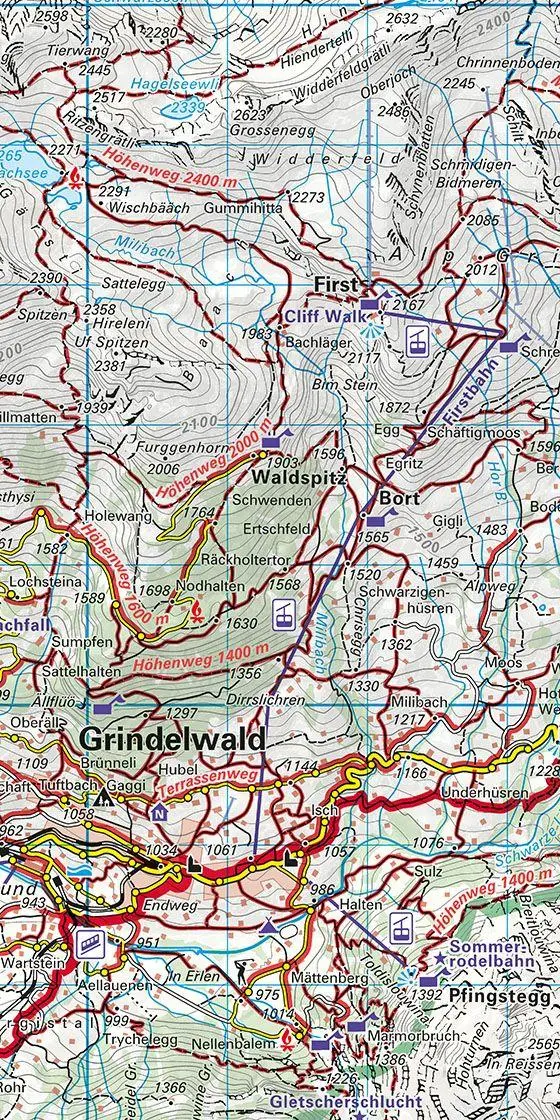 Bild: 9783259023310 | Jungfrau-Region / Brienzersee 31 Wanderkarte 1:40 000 matt laminiert