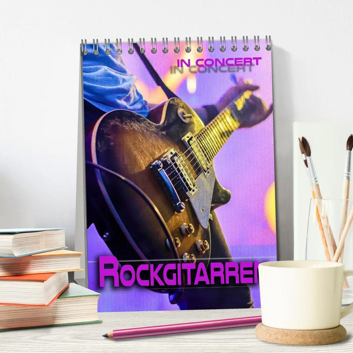 Bild: 9783516353310 | Rockgitarren in Concert (Tischkalender 2026 DIN A5 hoch), CALVENDO...