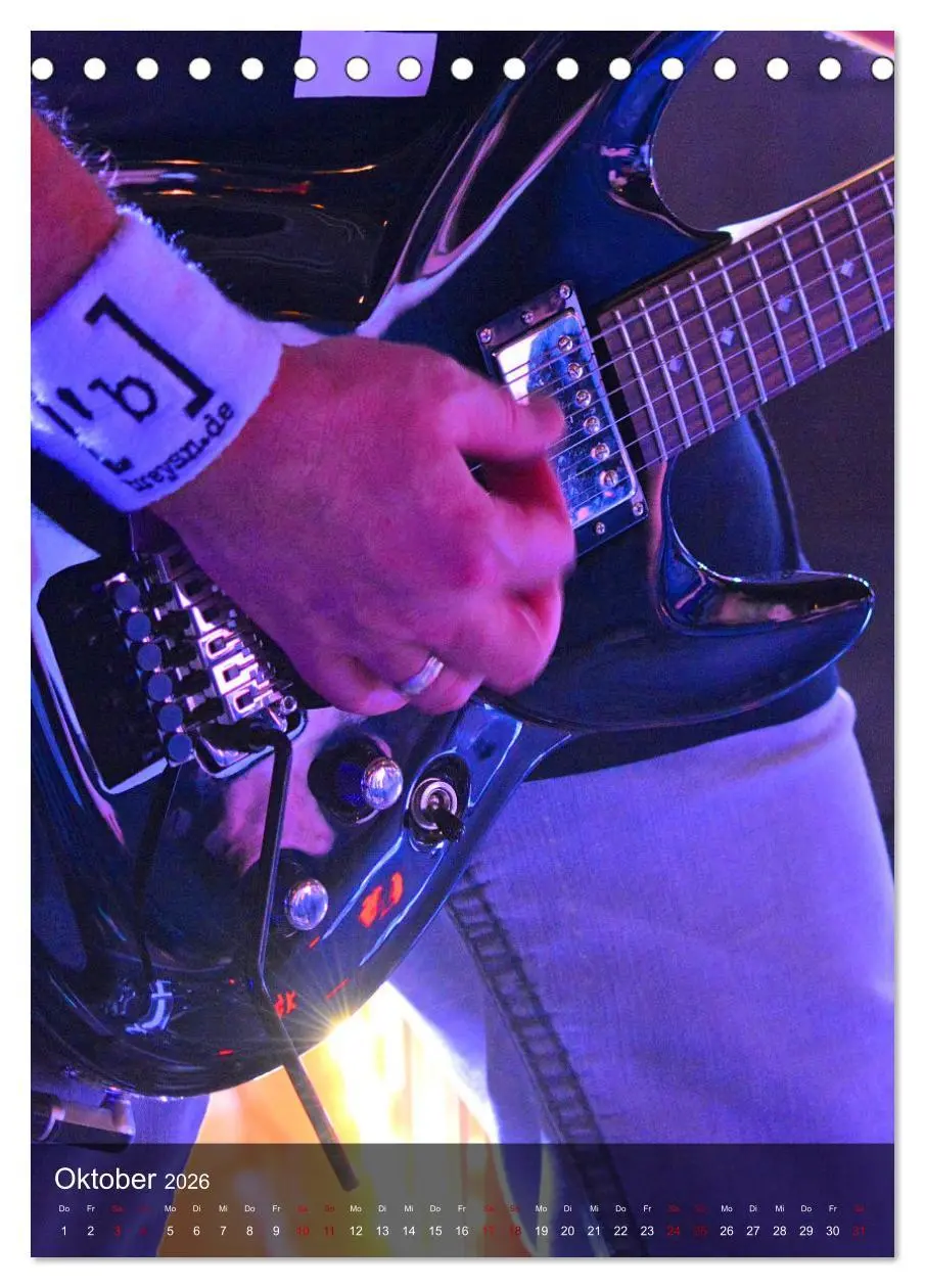 Bild: 9783516353310 | Rockgitarren in Concert (Tischkalender 2026 DIN A5 hoch), CALVENDO...