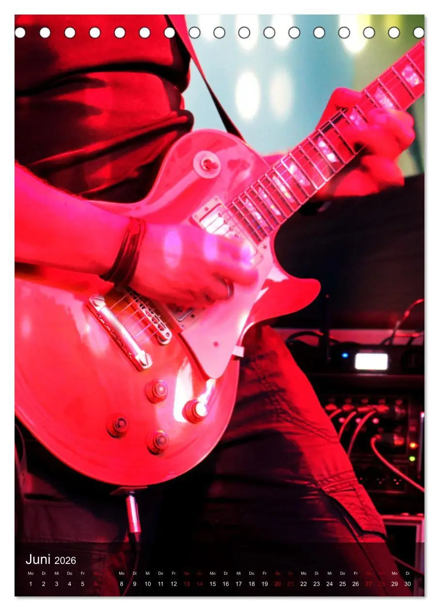 Bild: 9783516353310 | Rockgitarren in Concert (Tischkalender 2026 DIN A5 hoch), CALVENDO...