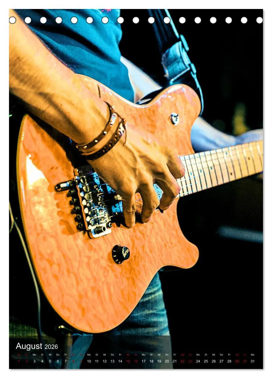 Bild: 9783516353310 | Rockgitarren in Concert (Tischkalender 2026 DIN A5 hoch), CALVENDO...