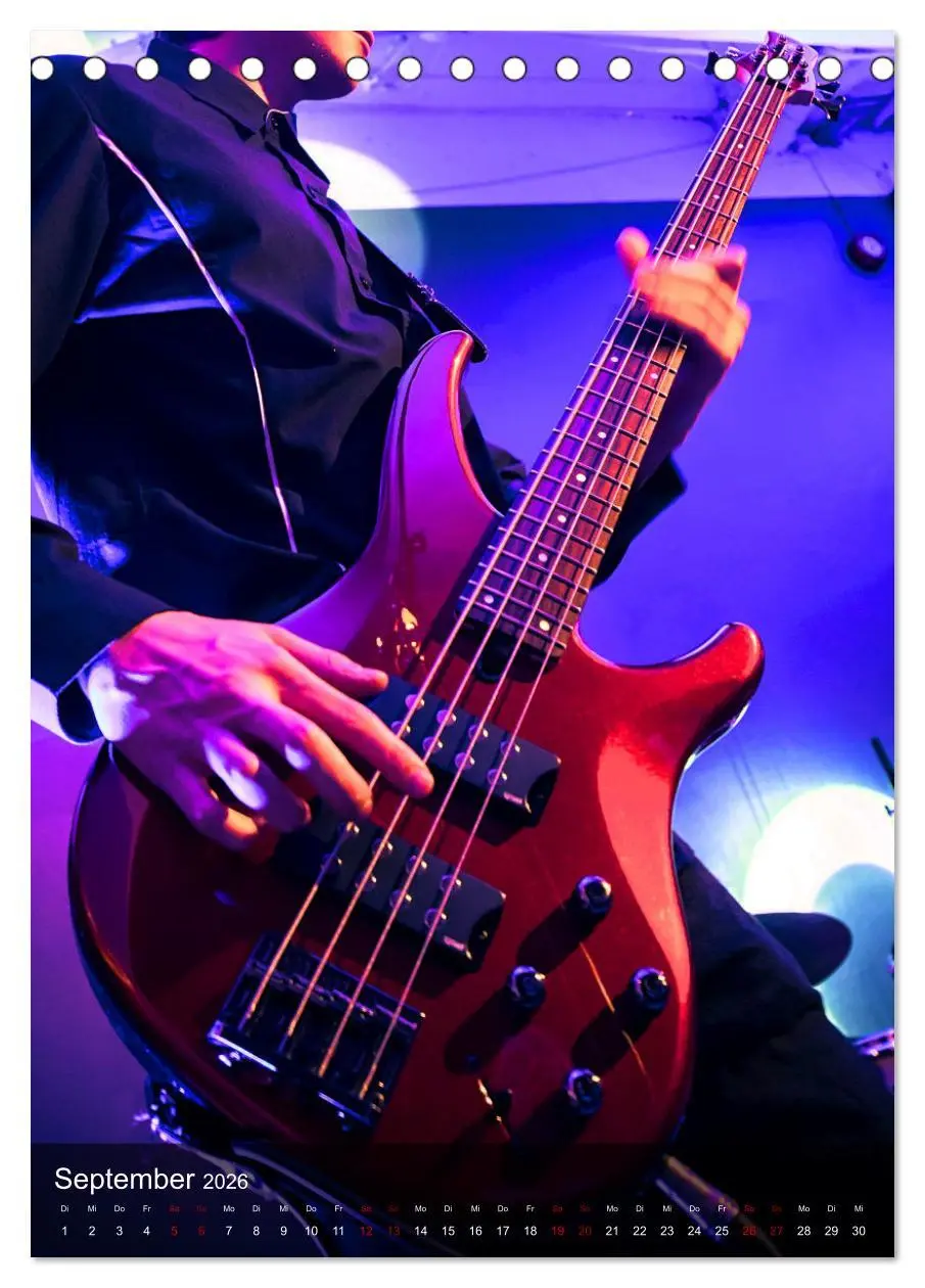 Bild: 9783516353310 | Rockgitarren in Concert (Tischkalender 2026 DIN A5 hoch), CALVENDO...