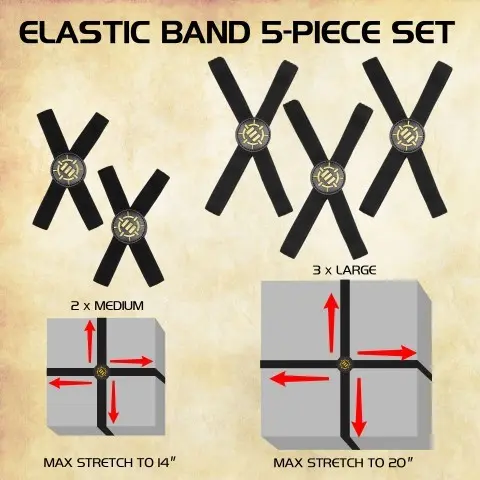 Cover: 637836613410 | ENHANCE Board Game Bands (Set of 5) | ENHANCE Gaming