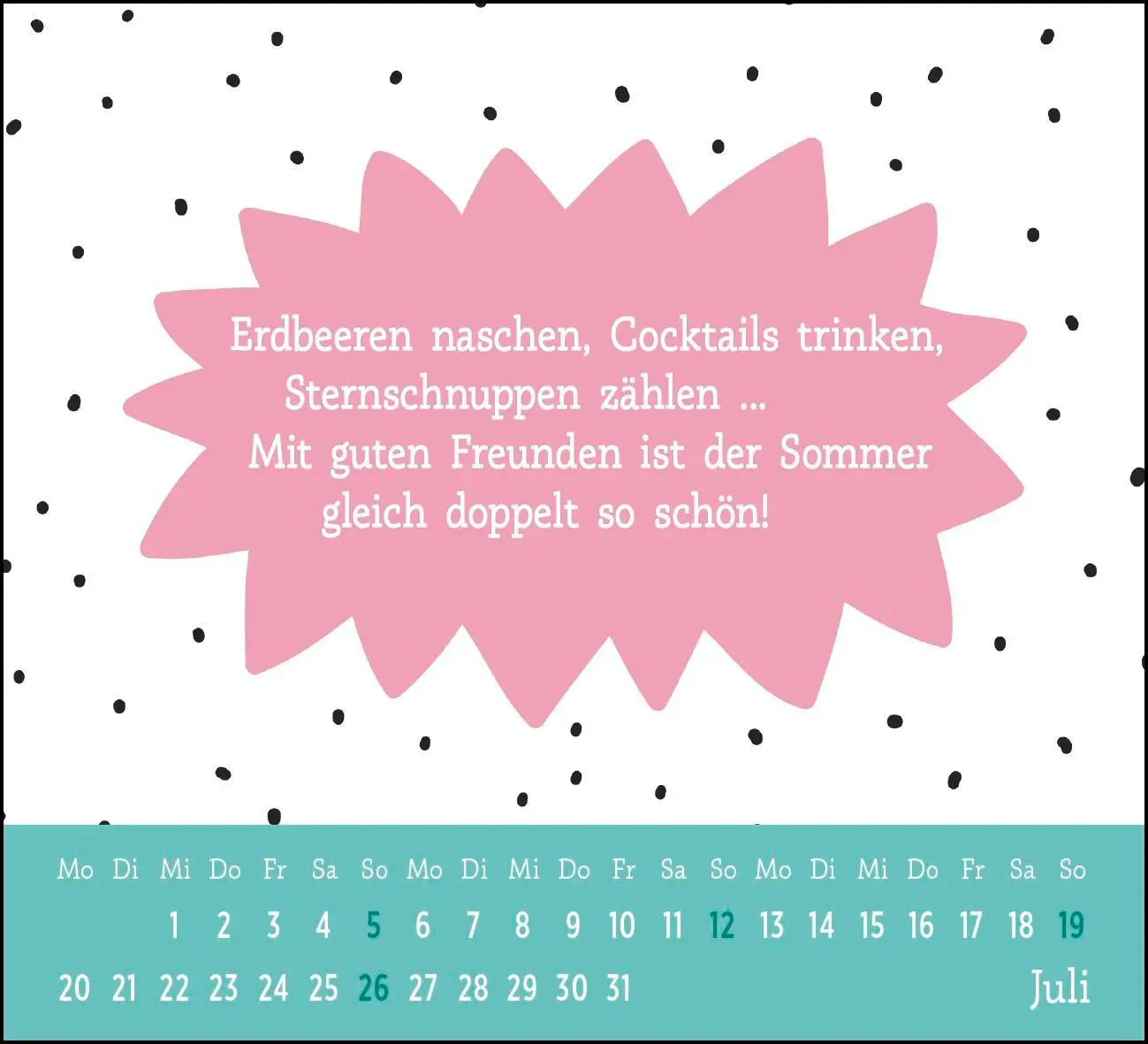 Bild: 4036442013410 | Mini-Kalender 2026: Der kleine Freundschaftskalender | Groh Verlag