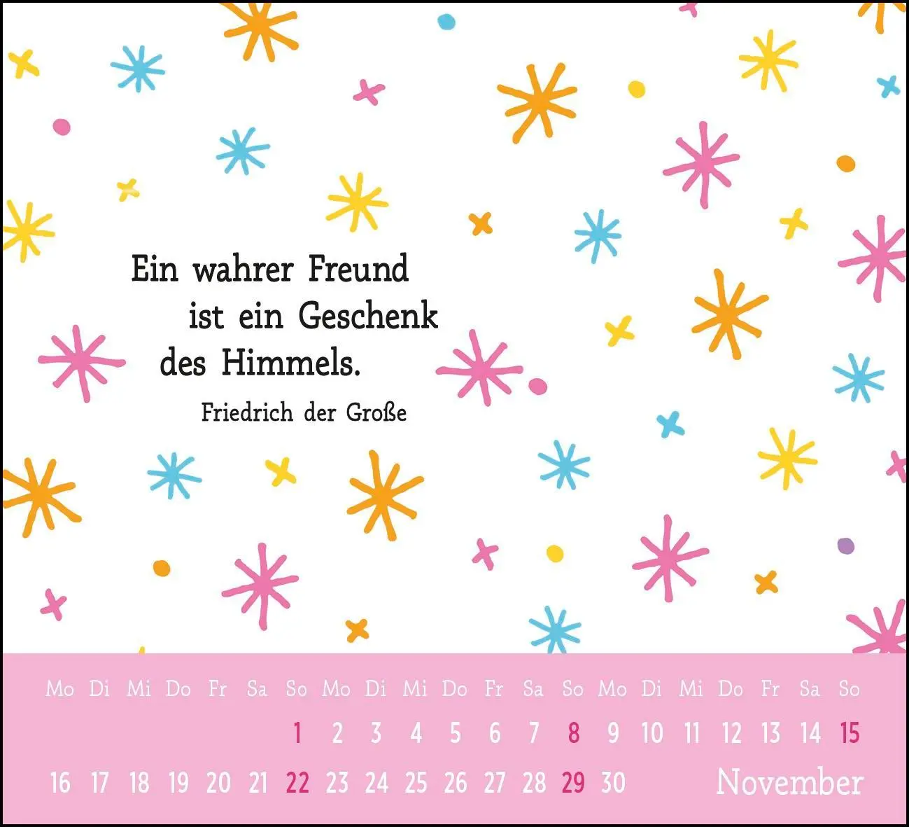 Bild: 4036442013410 | Mini-Kalender 2026: Der kleine Freundschaftskalender | Groh Verlag