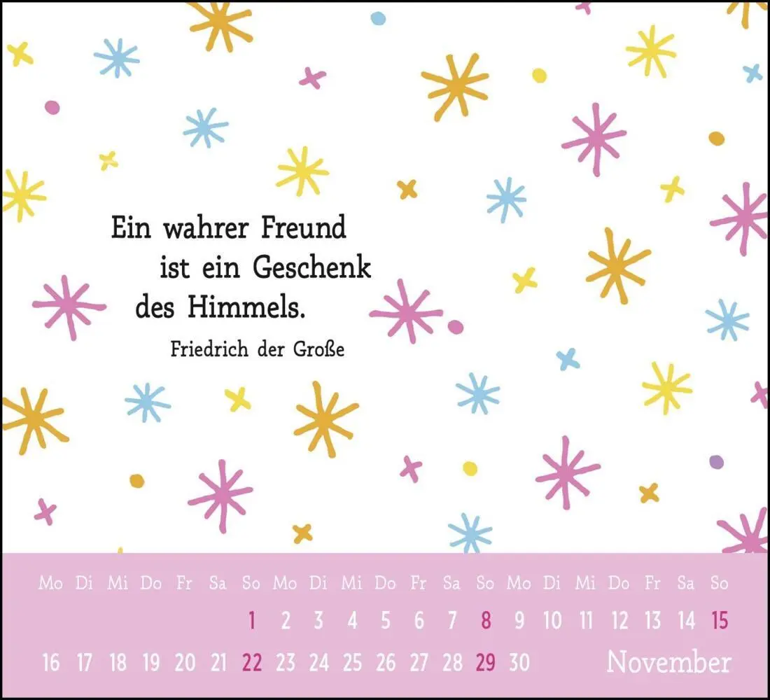 Bild: 4036442013410 | Mini-Kalender 2026: Der kleine Freundschaftskalender | Groh Verlag