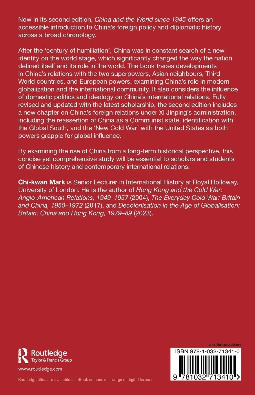 Rückseite: 9781032713410 | China and the World since 1945 | An International History | Mark