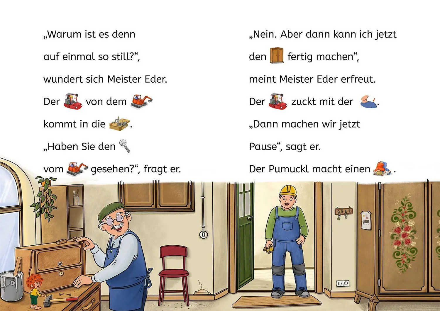 Bild: 9783440183410 | Pumuckl, Bücherhelden Erstes Lesen, Pumuckl auf der Baustelle | Buch