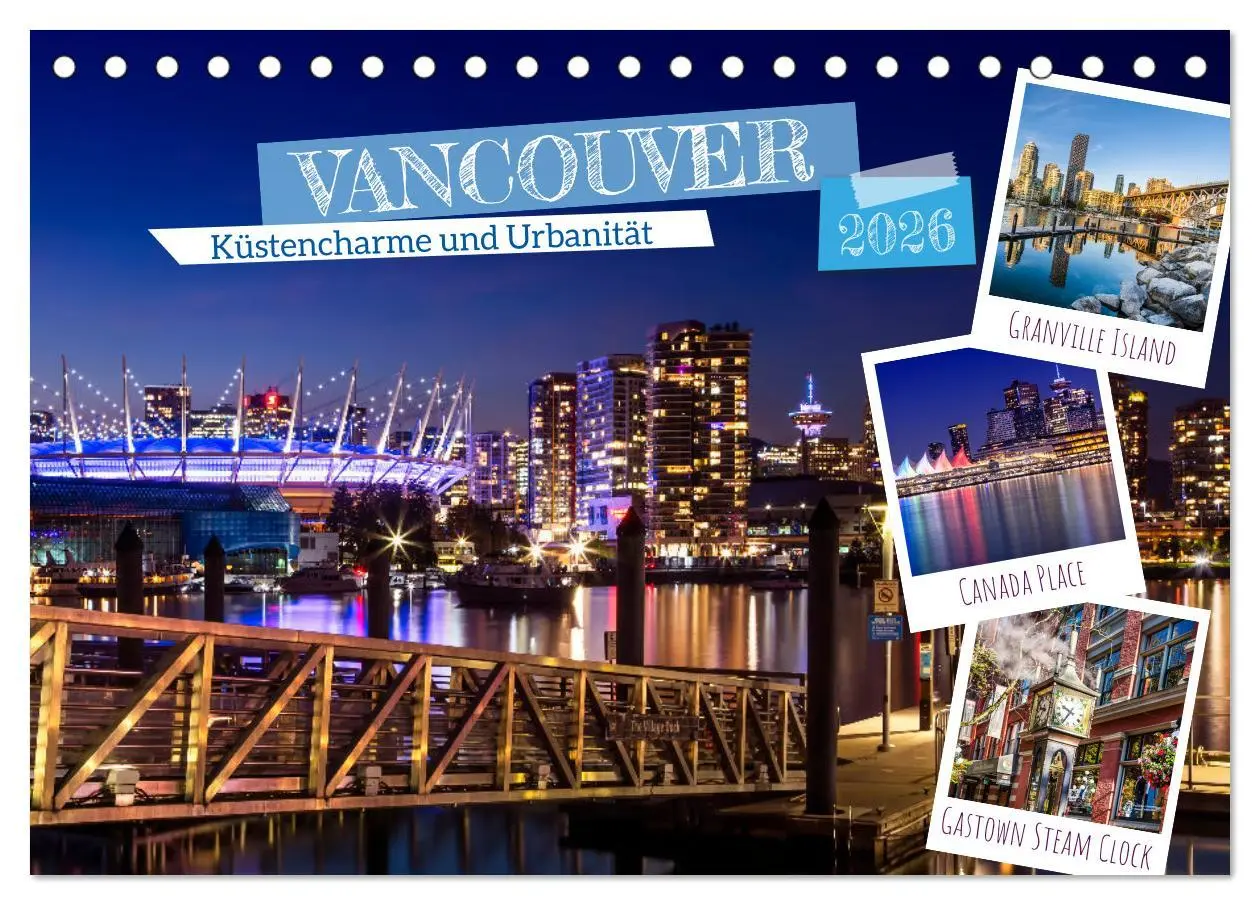 Cover: 9783457323410 | VANCOUVER Küstencharme und Urbanität (Tischkalender 2026 DIN A5...