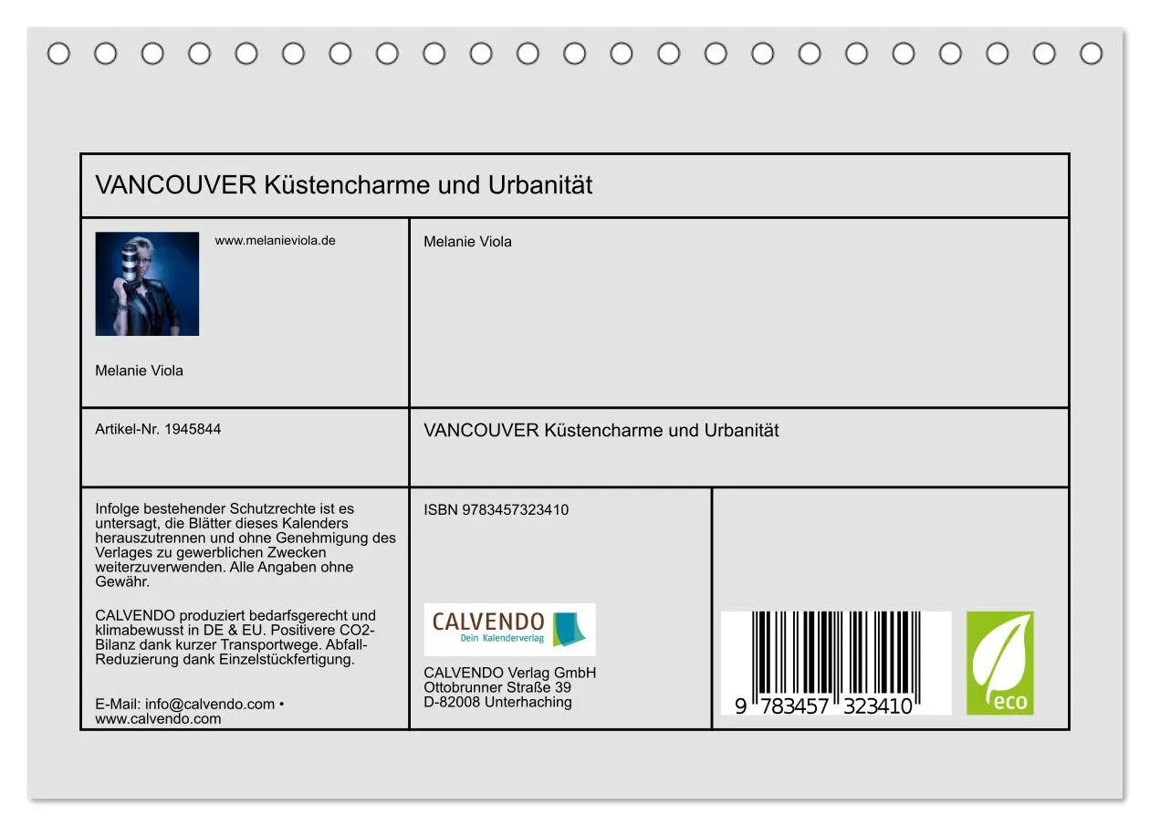 Bild: 9783457323410 | VANCOUVER Küstencharme und Urbanität (Tischkalender 2026 DIN A5...