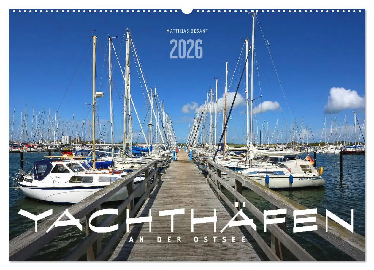 Cover: 9783457703410 | YACHTHÄFEN AN DER OSTSEE (Wandkalender 2026 DIN A2 quer), CALVENDO...