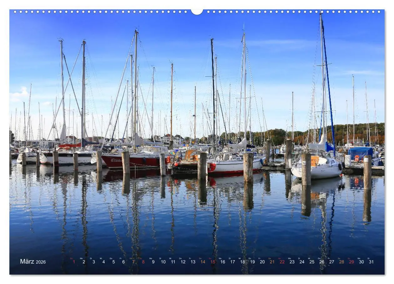 Bild: 9783457703410 | YACHTHÄFEN AN DER OSTSEE (Wandkalender 2026 DIN A2 quer), CALVENDO...