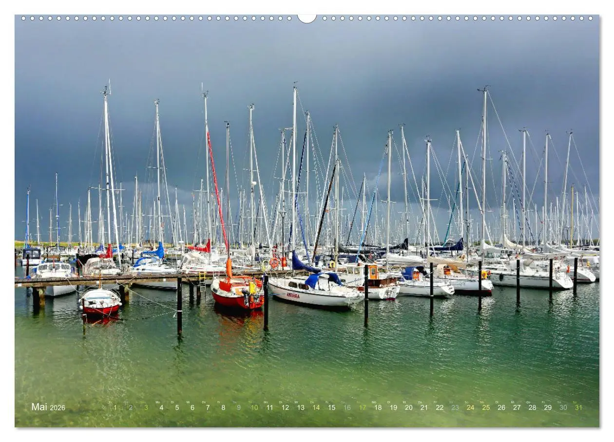 Bild: 9783457703410 | YACHTHÄFEN AN DER OSTSEE (Wandkalender 2026 DIN A2 quer), CALVENDO...