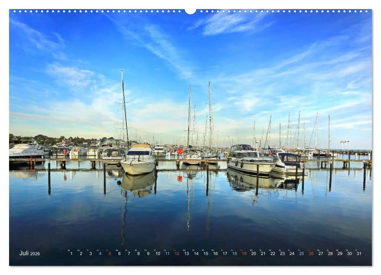 Bild: 9783457703410 | YACHTHÄFEN AN DER OSTSEE (Wandkalender 2026 DIN A2 quer), CALVENDO...